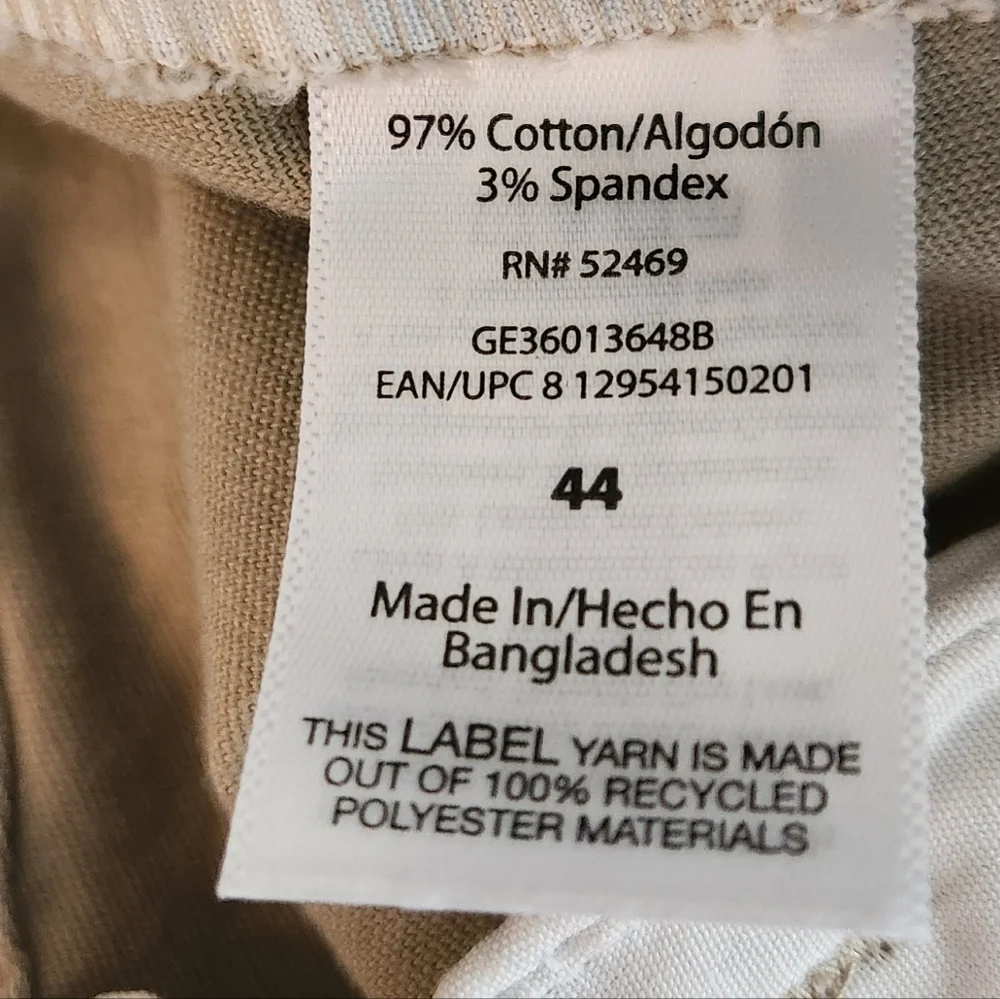 🩳George Men’s Tan Shorts, Size 44, 9" Inseam, NWT Casual comfort / classic look - Picture 12 of 13